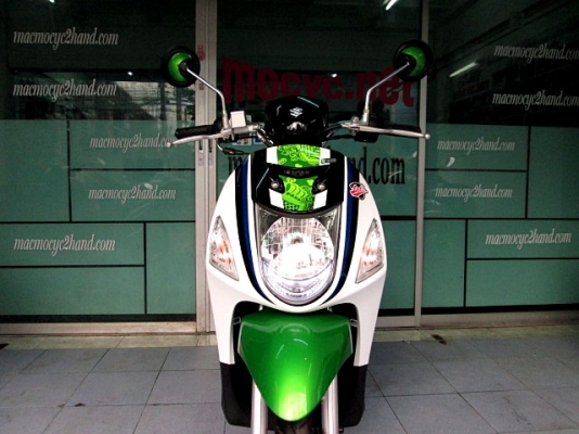 LET'S สี เขียว ขาว รถเดือน กรกฏาคม.ปี 57 ไมล์ 3 พันโล รุ่นใหม่หัวฉีด ของแถม 2 รายการ 22900