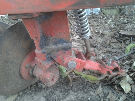 ขายตามสภาพพาน4LCSใบ22นิ้วตามสภาพติดรถไถคูโบต้า34แรง