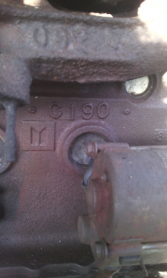 ขายเครื่องยนต์เก่า อิสุสุ c190