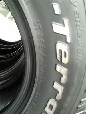 BF All USA. 265/70/16 ปี50/09 สภาพสวยๆ 1ชุด