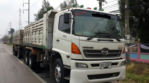 ขายด่วนHINO MEGA344ปี53พ่วงแม่ลูกๆ3เพลาสภาพพร้อมใช้สุดๆโทร0843923995