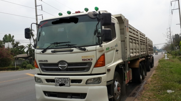 ขายด่วนHINO MEGA344ปี53พ่วงแม่ลูกๆ3เพลาสภาพพร้อมใช้สุดๆโทร0843923995