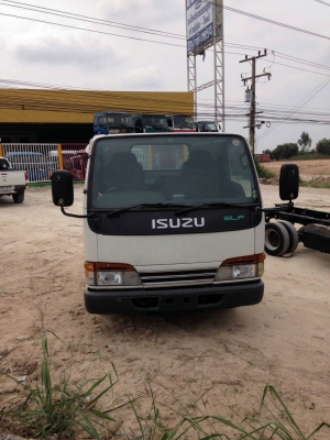 รถประกอบ อีซูซุ แอล ELF  การ์ตูน หกล้อจิ๊ว  เครื่อง  3,100cc LPG   สวยๆ เกียร์ธรรมดา