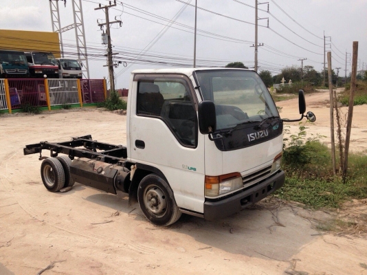 รถประกอบ อีซูซุ แอล ELF  การ์ตูน หกล้อจิ๊ว  เครื่อง  3,100cc LPG  สวยๆ เกียร์ออโต้