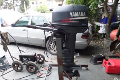 ขาย เครื่องเรือYAMAHA 30 CV  2 จังหวะ หาง 21 สภาพพร้อมใช้ติดง่ายเดินดี ราคา39,000