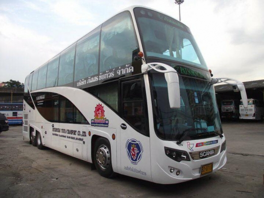 ขายรถบัสสองชั้น ยี่ห้อ Scania ทรงใบไม้
