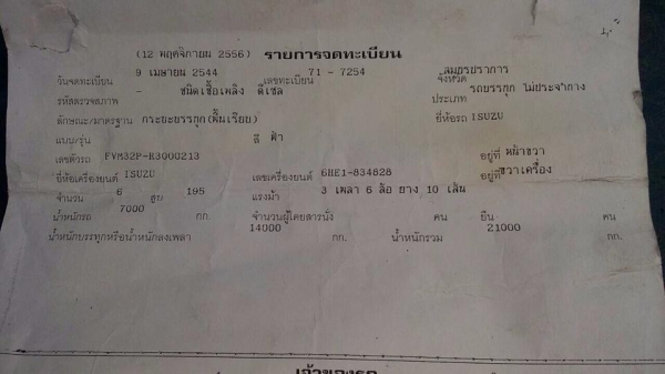 ขายรถบรรทุกสิบล้อ อีซุซุ 195 แท้ ยาว 7เมตร  คัสซีสวย  สภาพพร้อมใช้งาน