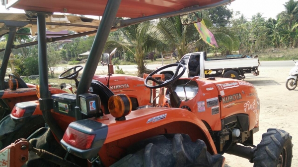 คูโบต้าL3608รุ่น2เพลาบากพร้อมโรตารีและผานพร้อมเล่มทะเบียน255000