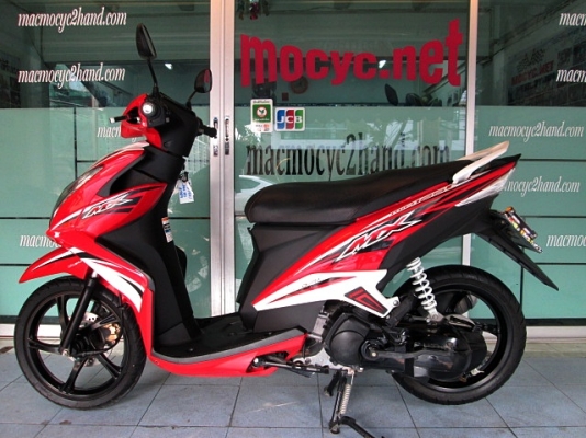 MIO 125 i MX ตัวท๊อป ล้อแมกซ์ สี ขาวแดง รถเดือน พฤศจิกายน ปี56 ไมล์ 8 พันโล  แถม 2 รายการ 27900