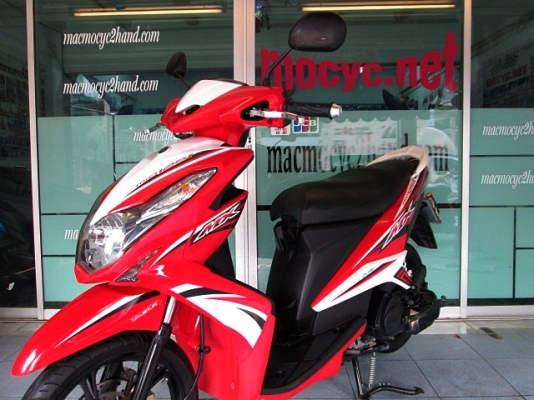 MIO 125 i MX ตัวท๊อป ล้อแมกซ์ สี ขาวแดง รถเดือน พฤศจิกายน ปี56 ไมล์ 8 พันโล  แถม 2 รายการ 27900