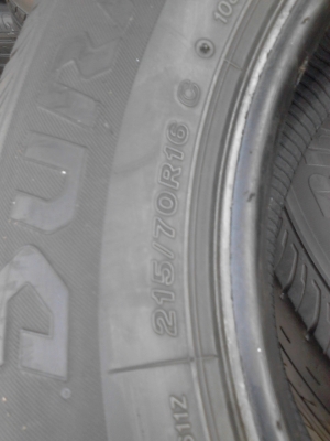 215/70R16 BRIDGESTONE DURAVIS R611  ชุด  4 เส้น  TEL.081-427-3941