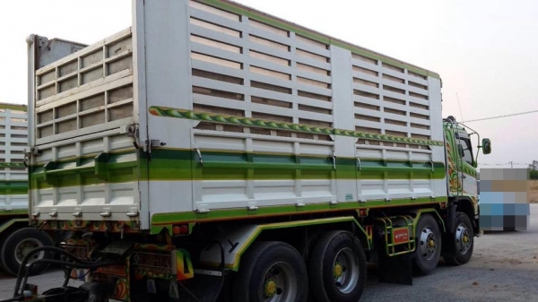 ขายรถสิบล้อ hino FM1A  344 ปี 54 คอกเกษตรดั้มเหล็ก อู่สหกิจ รถสวยพร้อมใช้งาน