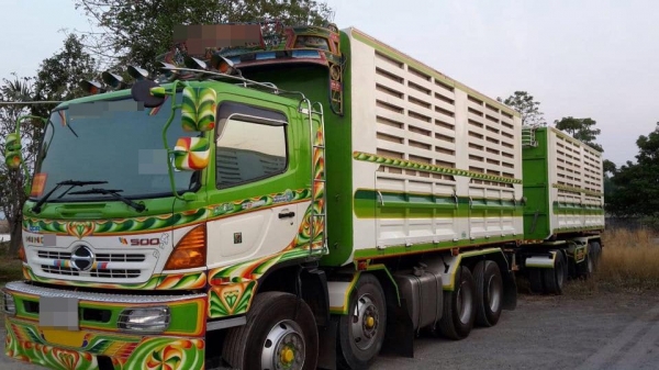 ขายรถสิบล้อ hino FM1A  344 ปี 54 คอกเกษตรดั้มเหล็ก อู่สหกิจ รถสวยพร้อมใช้งาน