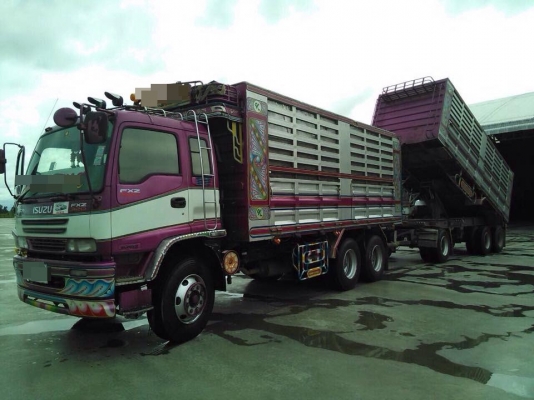 ขายรถสิบล้อ Isuzu DECA 320 คอกเกษตรดั้มเหล็ก อู่ CT TRUCK แม่ลูก ปี50 รถสวยพร้อมใช้งาน ราคาต่อรองได้