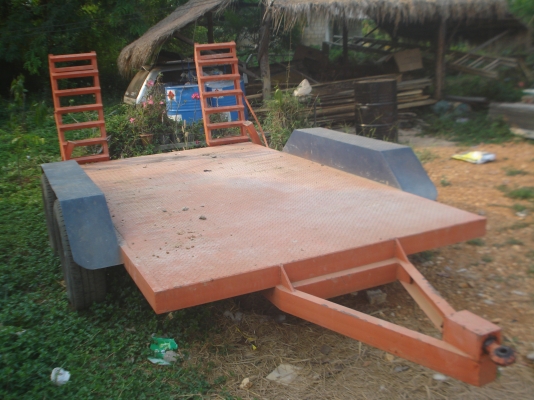 ขายรถแมคโครเล็ก pc30 พร้อมเทเลอร์