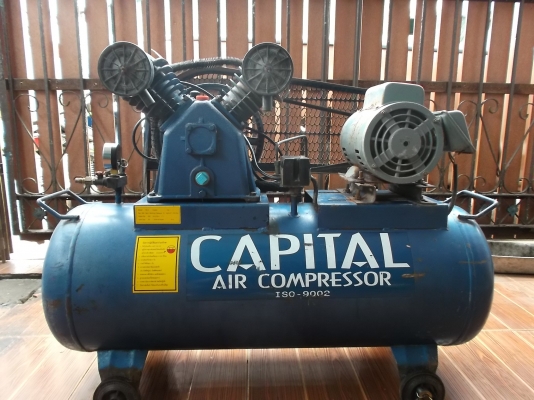 ปั้มลม CAPITAL 90L มอเตอร์1แรง ใช้งานได้ปกติ  9800