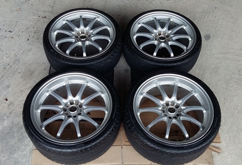 ล้อ,CE28 Silver 19'F8.5 R9.5 Off22 5/114 พร้อมยาง 57,000