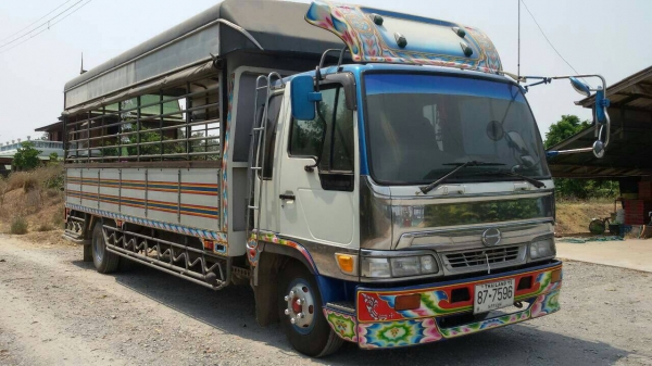 หกล้อ HINO FD-1JPC~HO8G-210แรง แอร์ power ทิ๊ฟฟี สภาพดีสวย(นางฟ้า)ช่วงยาว7.20มยาง8.25ดีทุกเส้น เอกสาร ทะเบียนพร้อมโอน