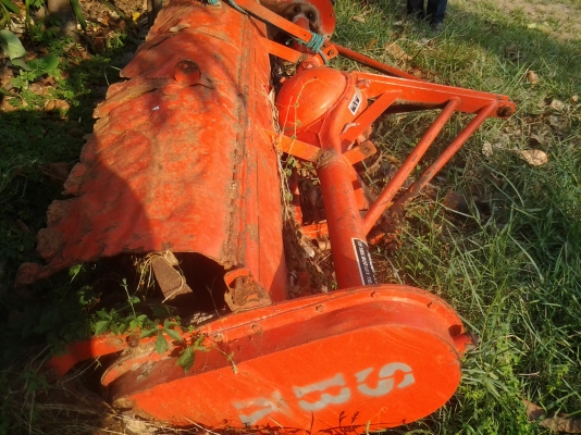 ขายตามสภาพโรตารี2.30ติดกับรถไถ60แรงคูโบต้าใช้งานปกติ  แตใบสึกหนอยยีห้อSBK