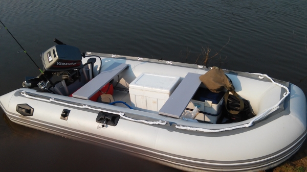 เรือยางพื้นอลูมิเนียม,พร้อมเครื่องyamaha 8 แรง