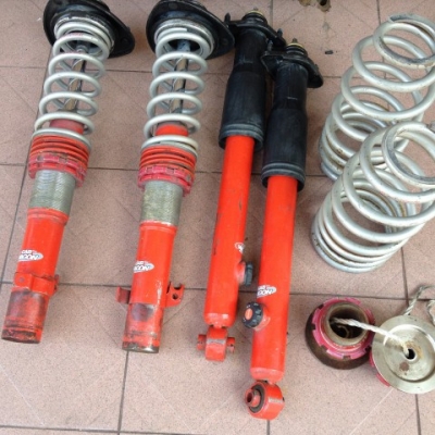 โช้คปรับเกลียว GAB ครบชุดหน้าหลังใส่ STEPWAGON ของเก่าญี่ปุ่นสภาพดี