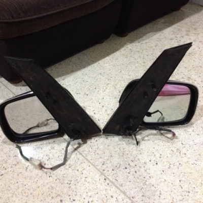 กระจกมองข้าง ESTIMA 01ถึง 05ตัวโครมเมียมของเก่าญี่ปุ่นเเท้สภาพสวย