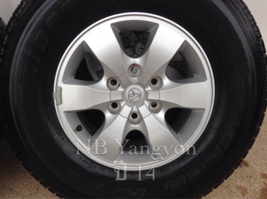 ล้อแม็ก vigo champ prerunner ขอบ 16 พร้อมยาง 265-70-16 ปี14