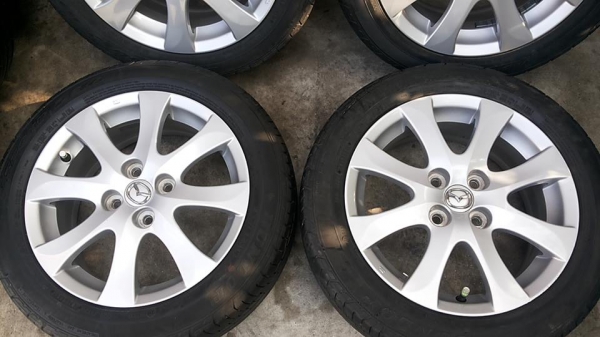 ล้อ masda2 ขอบ15 พร้อมยาง 185 55 15