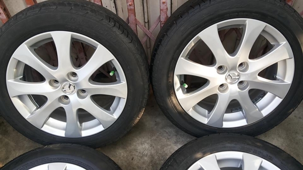 ล้อ masda2 ขอบ15 พร้อมยาง 185 55 15