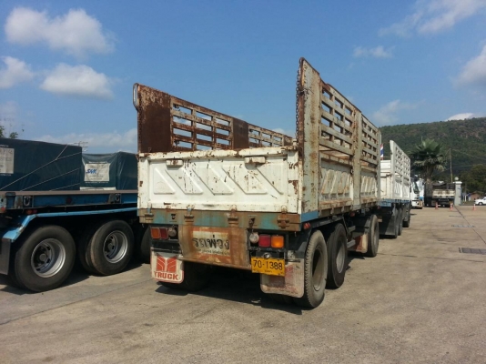 ขายด่วนลูกพ่วง3เพลาไม่ดั้มสามิตรรอนเฉียงปี48สภาพพร้อมใช้สุดๆราคาเบาๆโทร0843923995