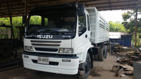 (เสร็จแล้วพร้อมขาย)10ลัอดั้ม2เพลา195แรงปี2540 Isuzu DECA. FVZ33MZPรถห้างแท้ เดิมๆทั้งคันสีไม่สวย..เก็บสีใหม่ทั้งคัน(ใกล้เสร็จ)
