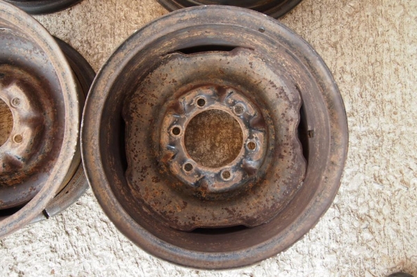 ขายล้อเดิม กระทะเหล็กตีขอบ LN106