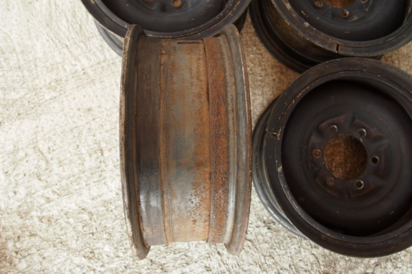 ขายล้อเดิม กระทะเหล็กตีขอบ LN106