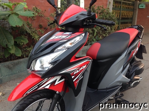 ขายClick 125i รุ่น Racing combi-brake สีเเดงดำ ปี57