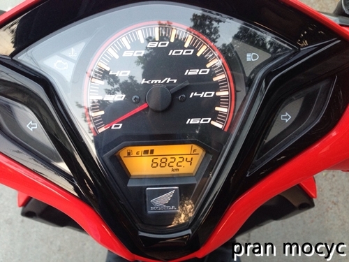 ขายClick 125i รุ่น Racing combi-brake สีเเดงดำ ปี57