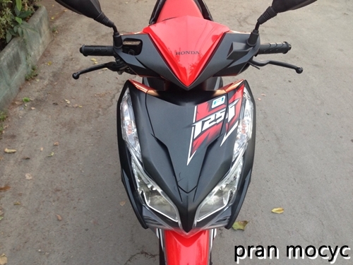 ขายClick 125i รุ่น Racing combi-brake สีเเดงดำ ปี57