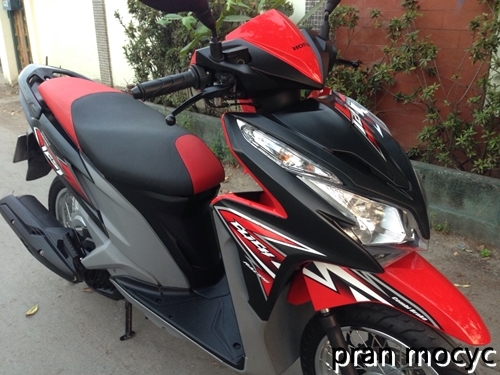 ขายClick 125i รุ่น Racing combi-brake สีเเดงดำ ปี57