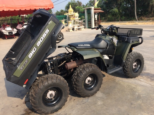 WWW.ByRin29.COM รถ 6ล้อ ATV BIG BOSS 6*6 POLALIS เครื่อง 800 sportman automatic เดินหน้า-ถอยหลัง มีกระบะสามารถดั้มได้ สภาพเดิมๆจากอเมริกา นำเข้าจากประเทศสหรัฐอเมริกา รัฐฟลอริดา