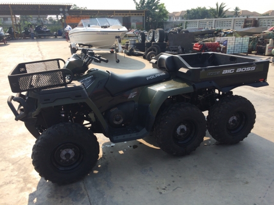 WWW.ByRin29.COM รถ 6ล้อ ATV BIG BOSS 6*6 POLALIS เครื่อง 800 sportman automatic เดินหน้า-ถอยหลัง มีกระบะสามารถดั้มได้ สภาพเดิมๆจากอเมริกา นำเข้าจากประเทศสหรัฐอเมริกา รัฐฟลอริดา