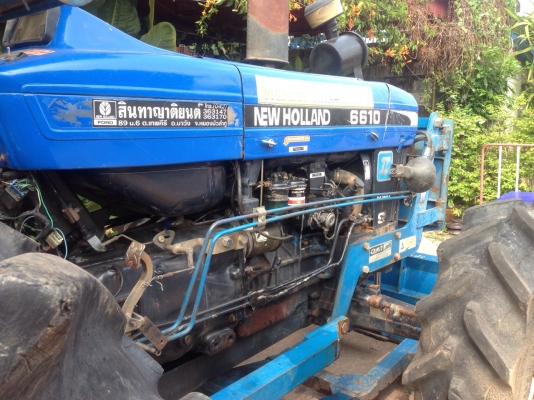 ขายรถไถ FORD NEW HOLLAND 6610 2เพลา คานหน้าคาราโร่ มีผาน 3,7+ดันหน้า สภาพดีมาก