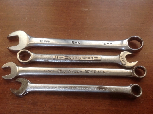 ขายประแจแหวนข้างปากตาย เบอร์มิล 10,11,12,16 mm.