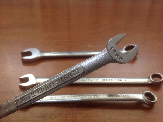 ขายประแจแหวนข้างปากตาย เบอร์มิล 10,11,12,16 mm.