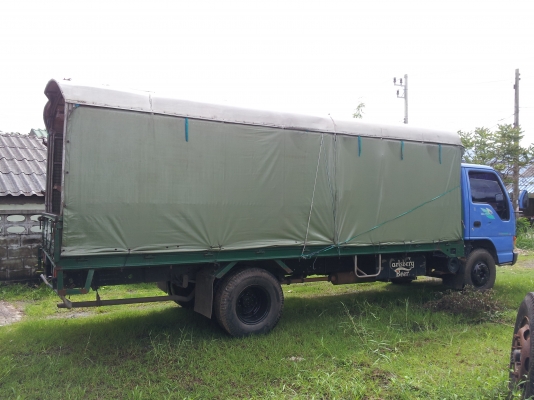 ขายครับกระบะNQRยาว5.5เมตรพร้อมยกลงใส่ได้เลยพื้นไม้ขาดบางแผ่น