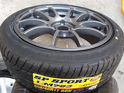 ขายล้อ ADVAN RS 4รู ขอบ17x7 Off 40 ยาง205/45/17 4 ล้อ ขายล้อ ADVAN RS 4รู ขอบ17x7 Off 40 ยาง205/45/17 4 ล้อ