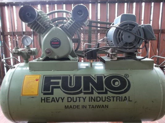 ปั้มลม FUNO 120L ใช้งานได้ปกติ สภาพใหม่ มอเตอร์ 1แรง 11500