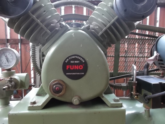 ปั้มลม FUNO 120L ใช้งานได้ปกติ สภาพใหม่ มอเตอร์ 1แรง 11500
