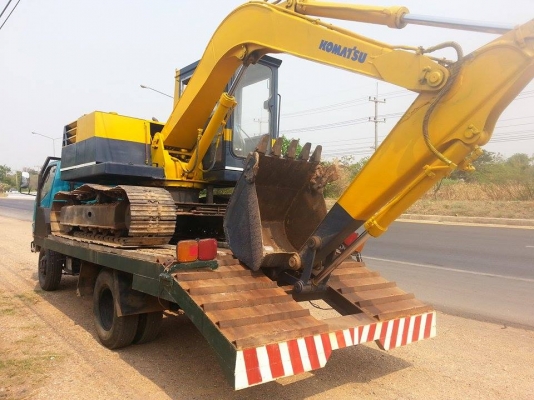ขายคู่แบคโคKOMATSU PC60-3 พร้อมเทรลเลอร์MITSUBISHI CANTER 90แรง แบคโคเครื่องดี ช่วงล่างดี เอวแน่น ไม่โหลด โซ่ดี บูมอาร์มดี สภาพพร้อมใช้งาน เอกสารใบอินวอร์ย เทรลเลอร์มิทซู เครื่องดี คัชซีสวย ยางดี6เส้น สภาพพร้อมใช้ เอกสารพร้อมโอน สนใจโทร 090-8588220คุณนะ 0