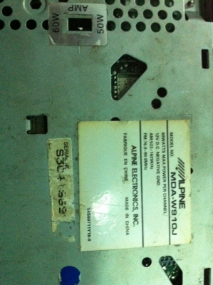 Alpine MDA-W910J MP3 CD MD 1ปรีเอ้า คุมกล่องCD มือ2 ญี่ปุ่น