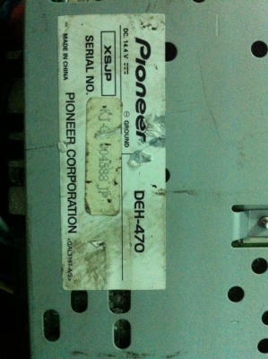 Pioneer DEH-470 USB Ipod MP3 CD AUX ไม่มีปรีเอ้า มือ2 ญี่ปุ่น