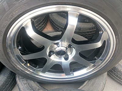 ขายล้อTE38 ขอบ16 4รู100 หน้า7 พร้อมยาง 4 ล้อ